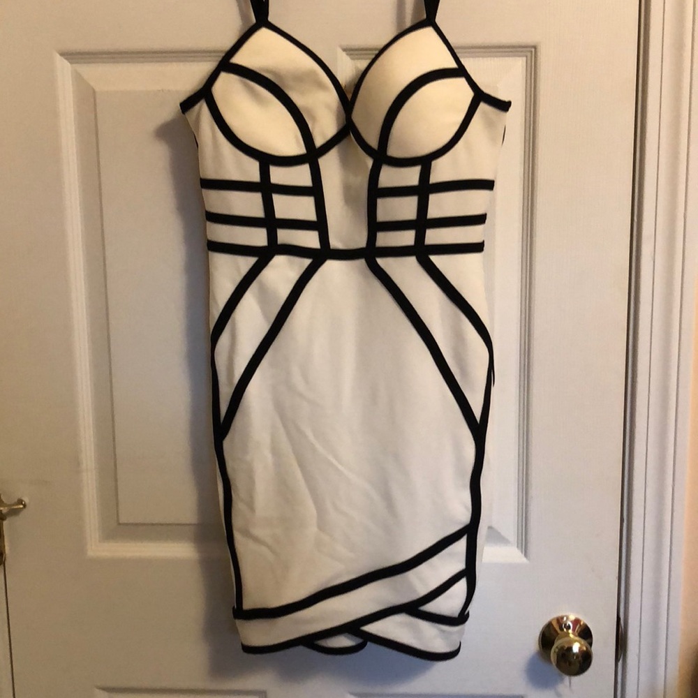 White & black Dress
